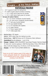 Back of the Pick-a-Peck of Apples Pattern by Patch Abilities - Patterns