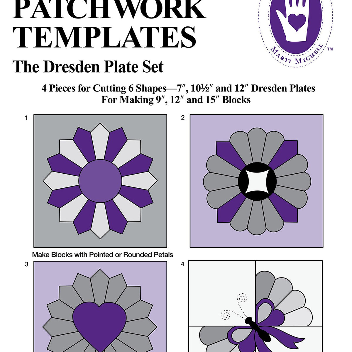 Template Set - Dresden Plate Pattern – Quilting Books Patterns and Notions