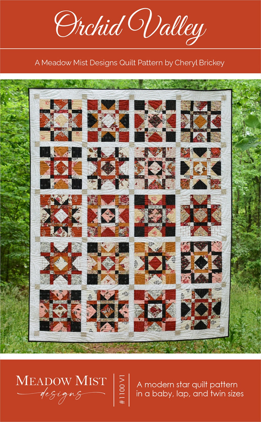 Orchid Valley Quilt Pattern by Meadow Mist Designs