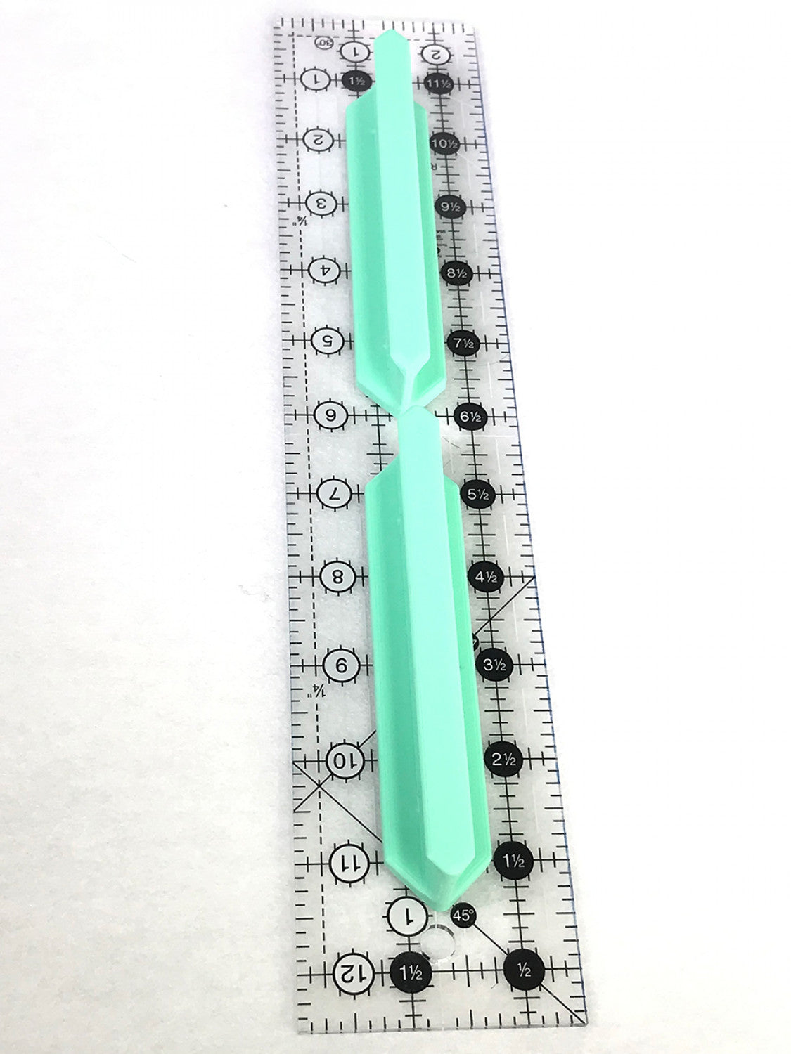 Magnetic Ruler Handle 5in Mint by Purple Hobbies LLC