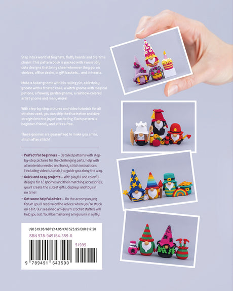 Back of the More Amigurumi Gnomes by Meteoor Books