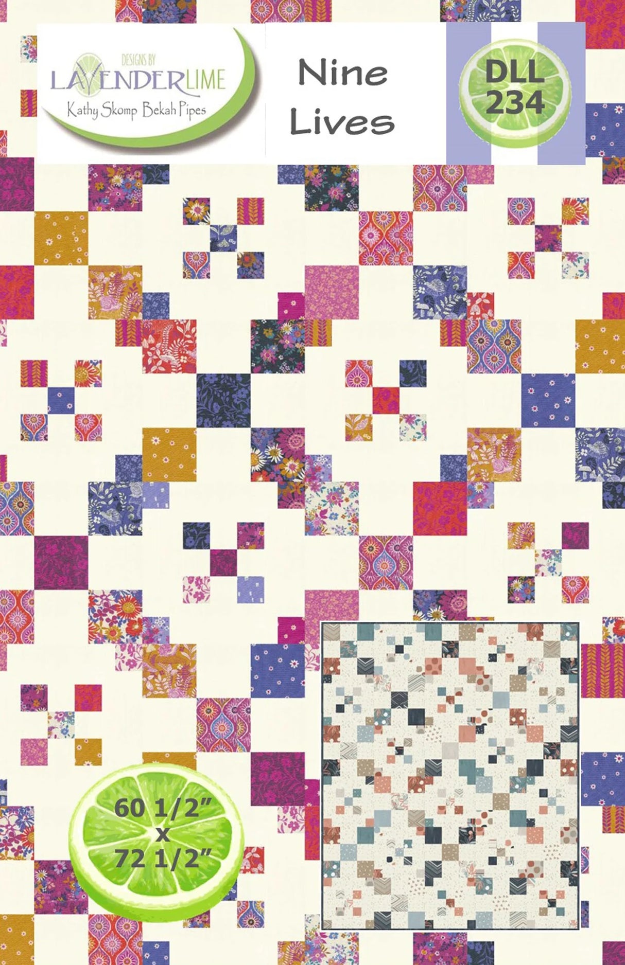 Nine Lives Downloadable Pattern by Lavender Lime Quilting