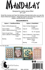 Back of the Mandalay Downloadable Pattern by Black Cat Creations