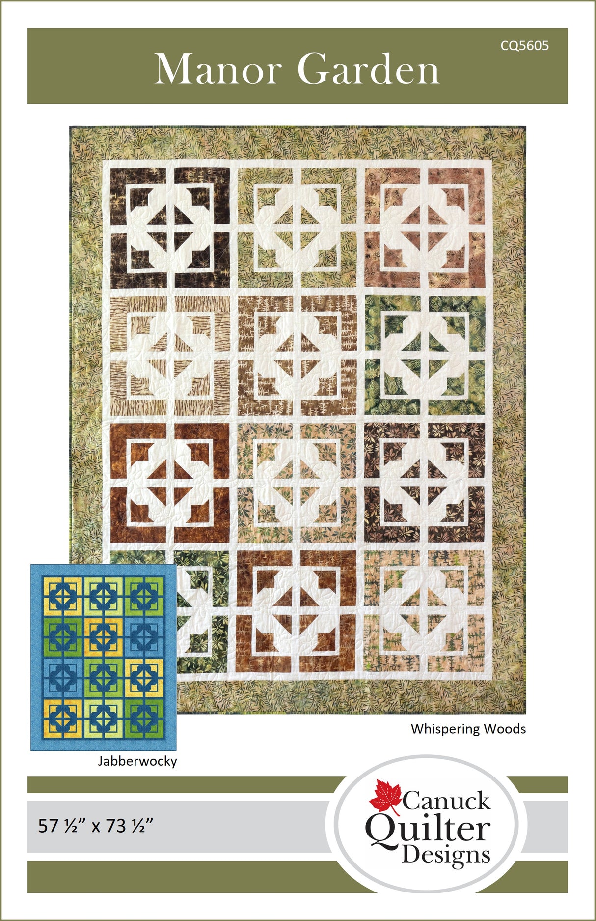 Manor Garden Downloadable Pattern by Canuck Quilter Designs