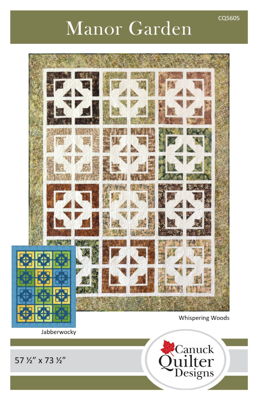 Manor Garden Quilt Pattern by Canuck Quilter Designs