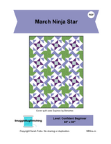 March Ninja Star Downloadable Pattern by Snuggle Bug Stitching