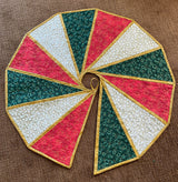 Modern Two Sided Tree Skirt Downloadable Pattern by SEW Artistic