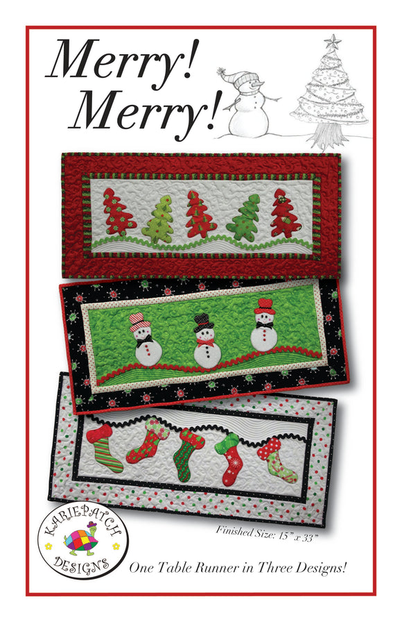 Merry! Merry! Downloadable Pattern by Karie Patch Designs