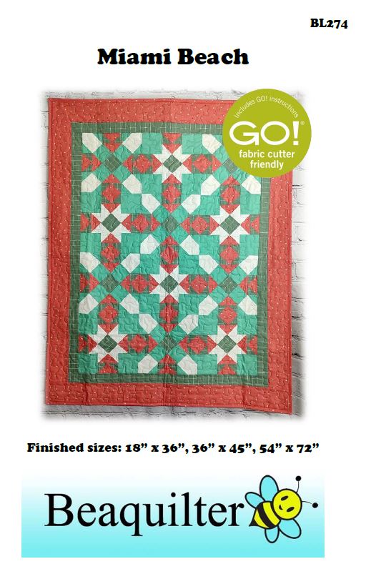 Miami Pattern Miami Beach Downloadable Pattern – Quilting Books Patterns and Notions