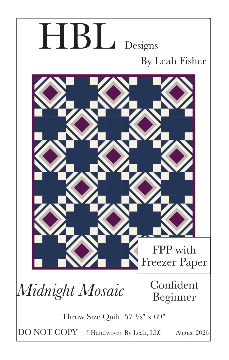 Midnight Mosaic Downloadable Pattern by Handwoven By Leah