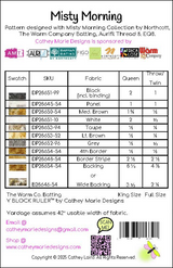Back of the Misty Morning Downloadable Pattern by Cathey Marie Designs