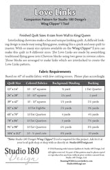 Back of the Love Links  Pattern by Studio 180 Designs