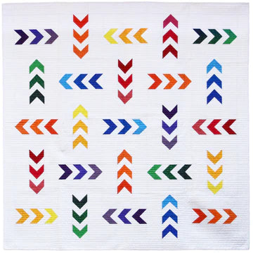 Mod Arrows Quilt Pattern by Flying Parrot Quilts