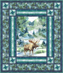 Moose in the Woods Downloadable Pattern by Needle In A Hayes Stack