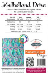 Mulholland Drive Quilt Pattern by Sassafras Lane Designs