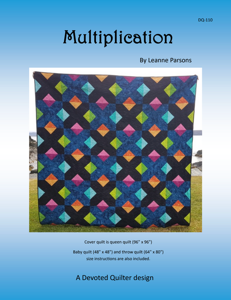 Multiplication Downloadable Pattern by Devoted Quilter