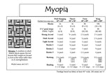 Back of the Myopia Downloadable Pattern by Cozy Quilt Designs