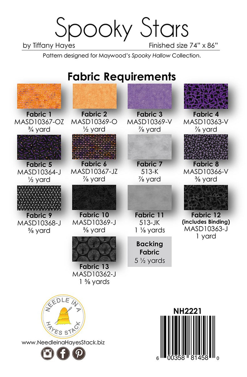 Spooky Stars Quilt Pattern – Quilting Books Patterns and Notions