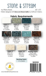 Back of the Stone & Stream Quilt Pattern by Needle In A  Hayes Stack