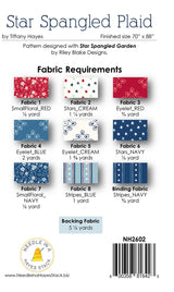 Back of the Star Spangled Plaid Quilt Pattern by Needle In A  Hayes Stack