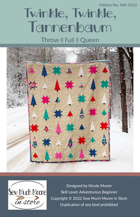 Twinkle Twinkle Tannenbaum Quilt Pattern by Sew Much Moore