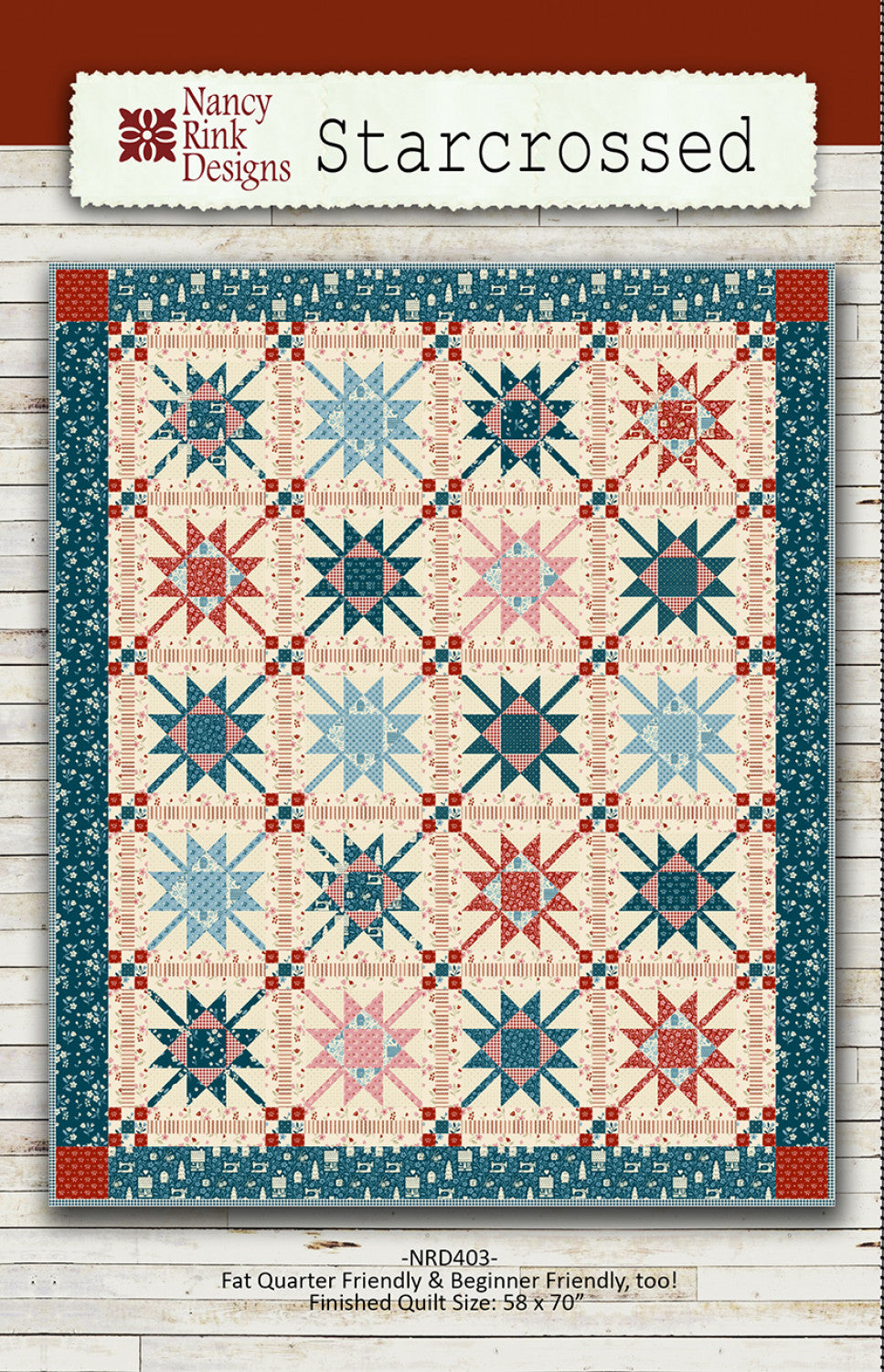 Starcrossed Quilt Pattern by Nancy Rink Designs