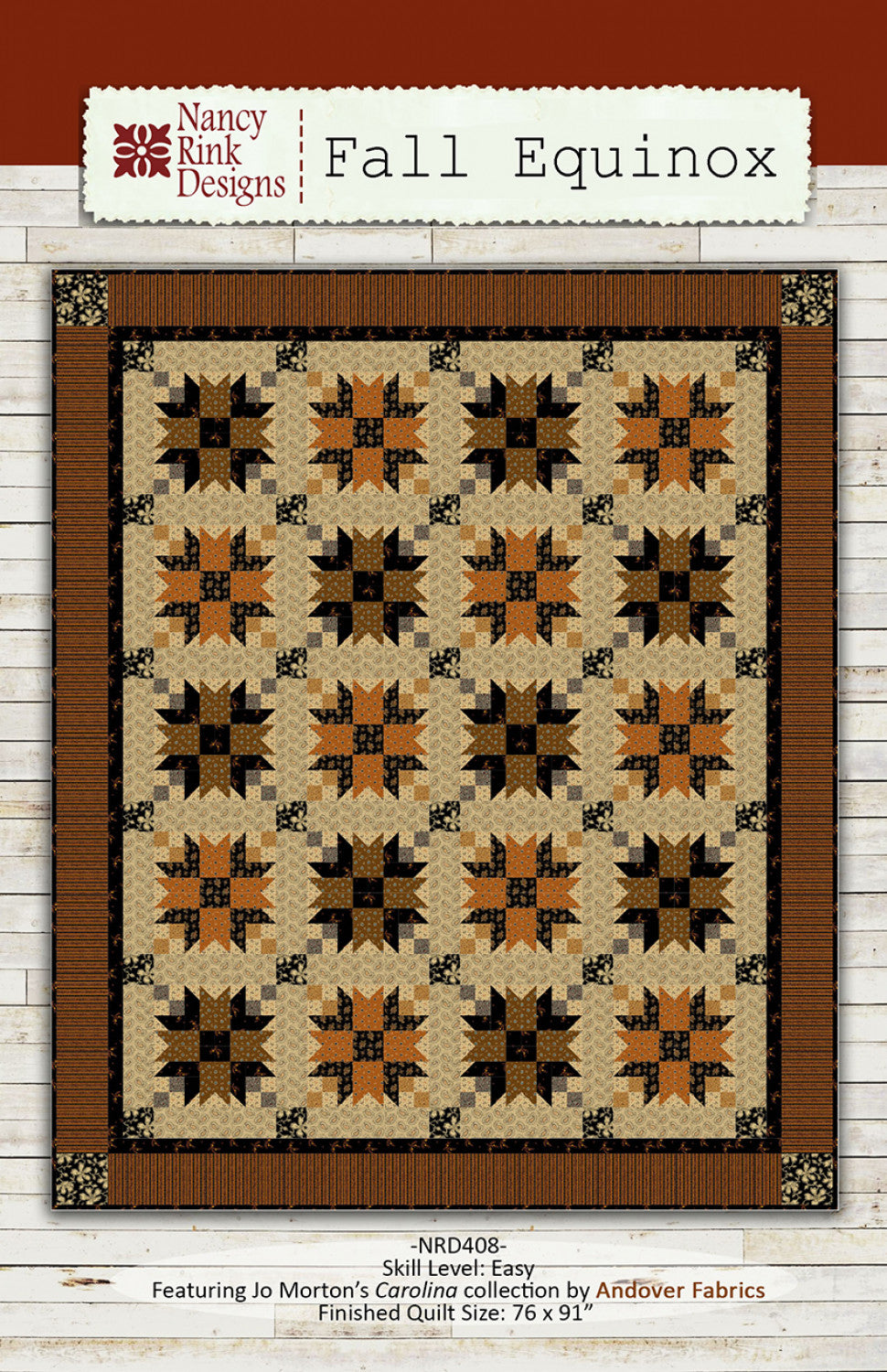 Fall Equinox Quilt Pattern by Nancy Rink Designs