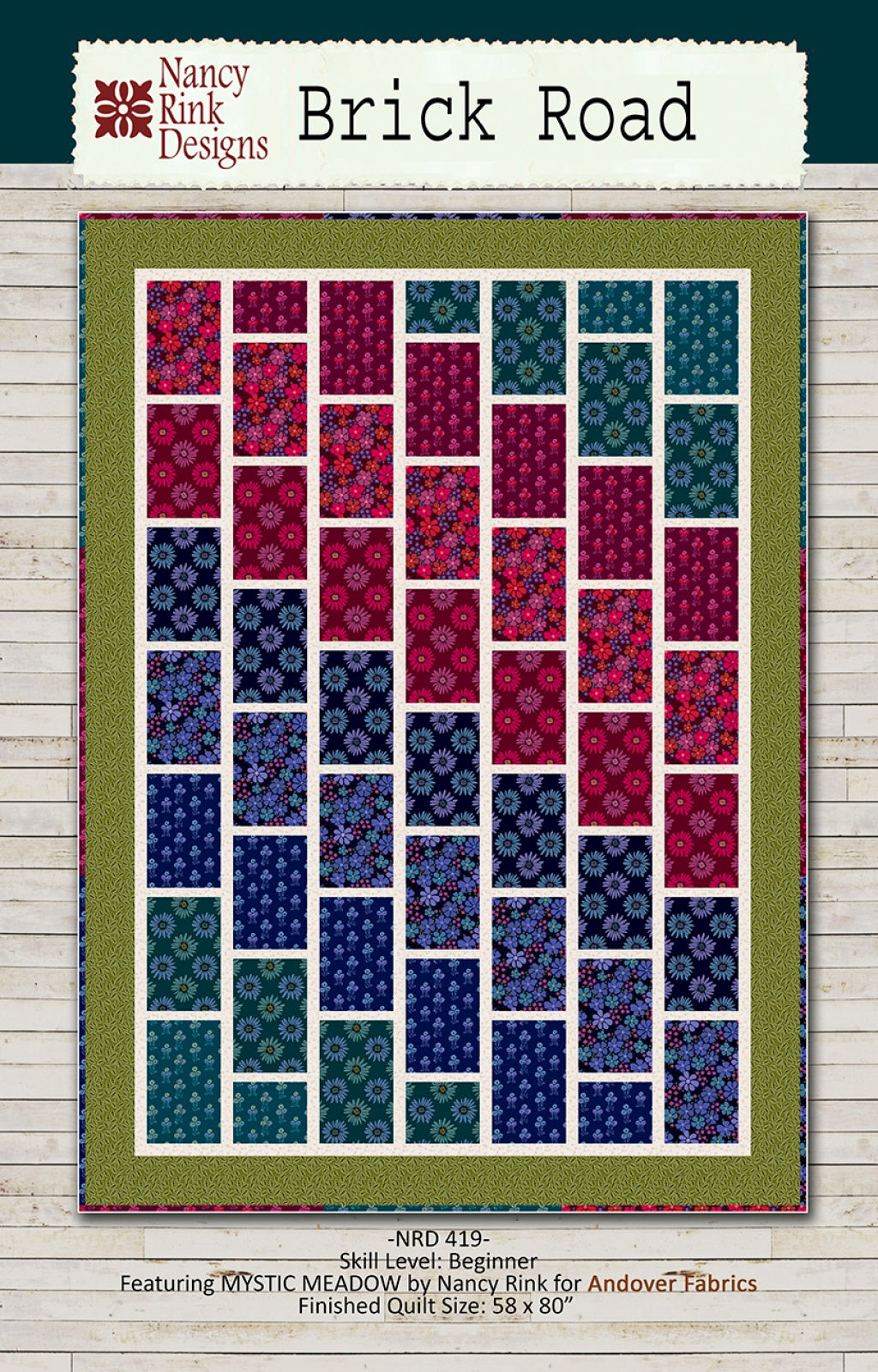 Brick Road Quilt Pattern by Nancy Rink Designs