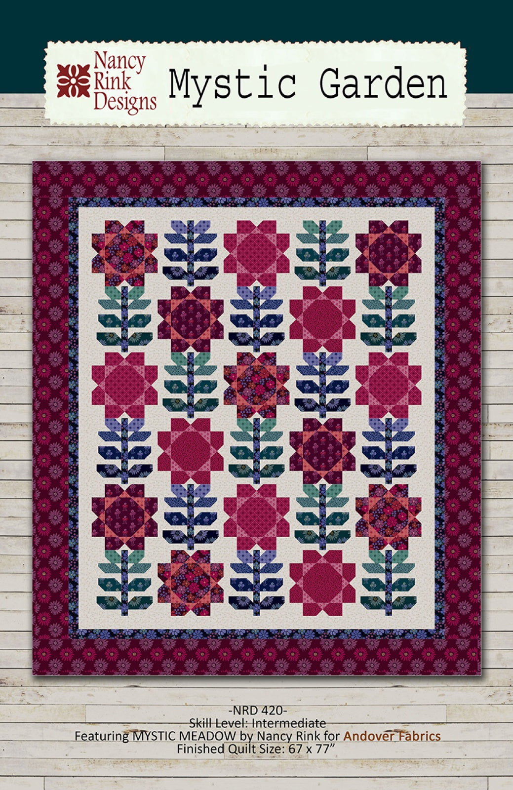 Mystic Garden Quilt Pattern by Nancy Rink Designs