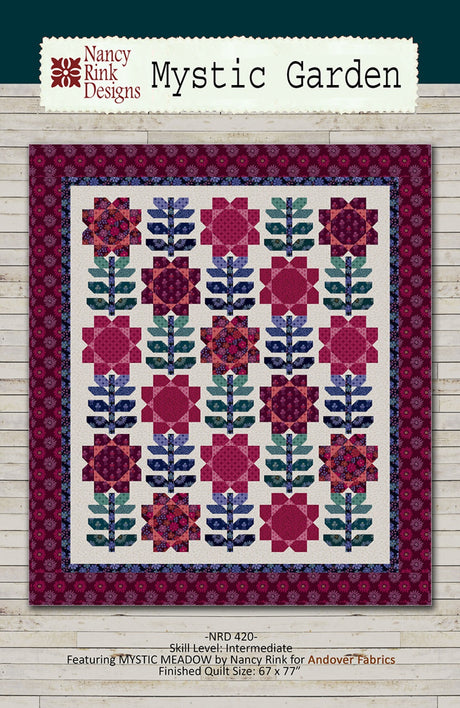 Mystic Garden Quilt Pattern by Nancy Rink Designs
