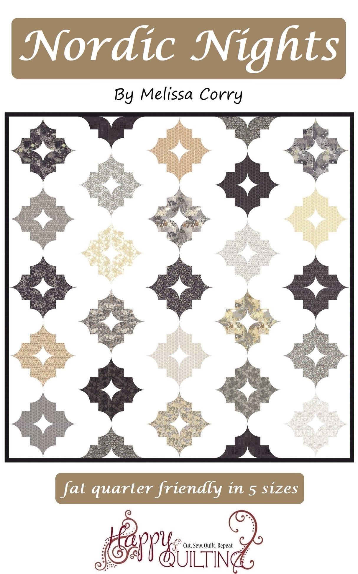 Nordic Nights Downloadable Pattern by Happy Quilting Melissa Corry