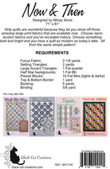Back of the Now & Then Downloadable Pattern by Black Cat Creations