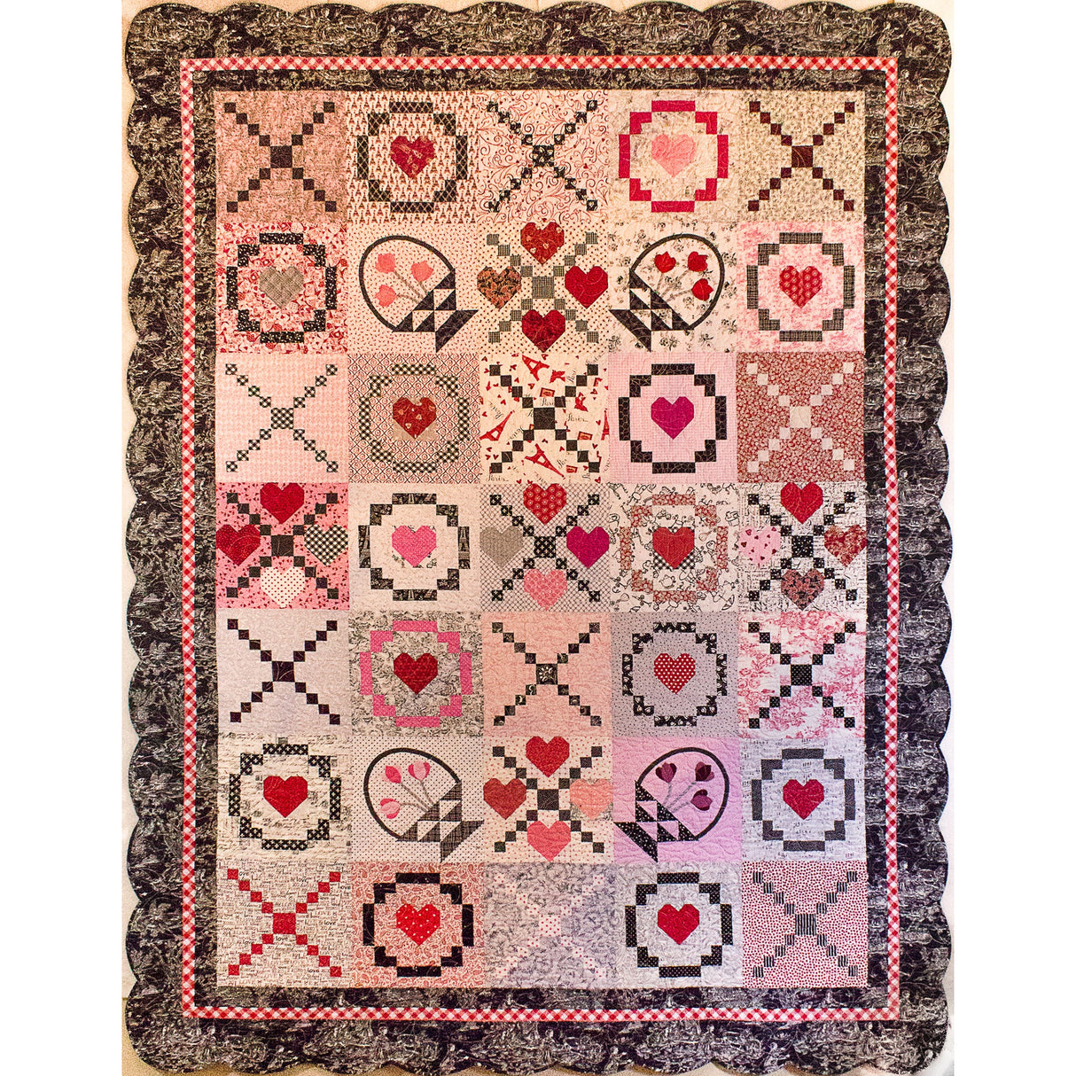 My French Valentine Quilt Pattern by Olive Leaf Quilts