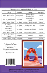 Back of the Arches Quilt Pattern by On Williams Street