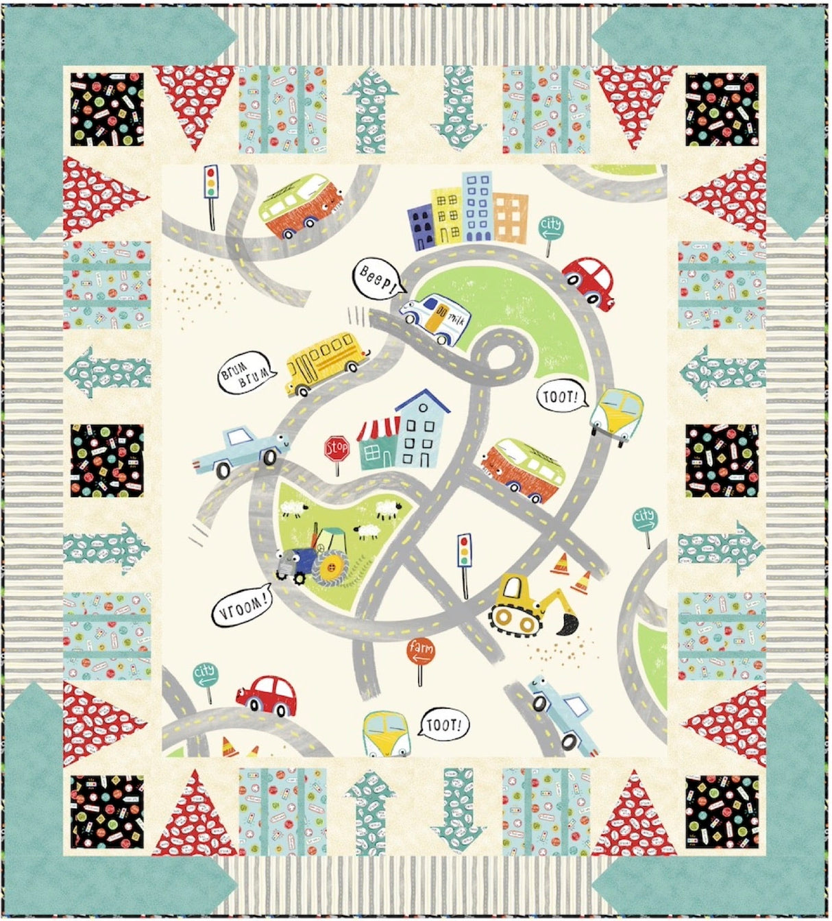 On The Road Downloadable Pattern by Pine Tree Country Quilts