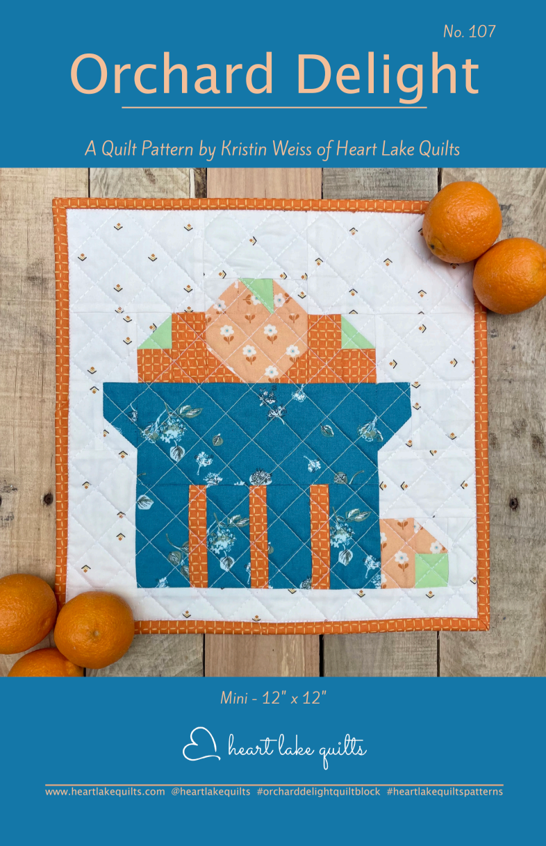 Orchrad Delight Downloadable Pattern by Heart Lake Quilts