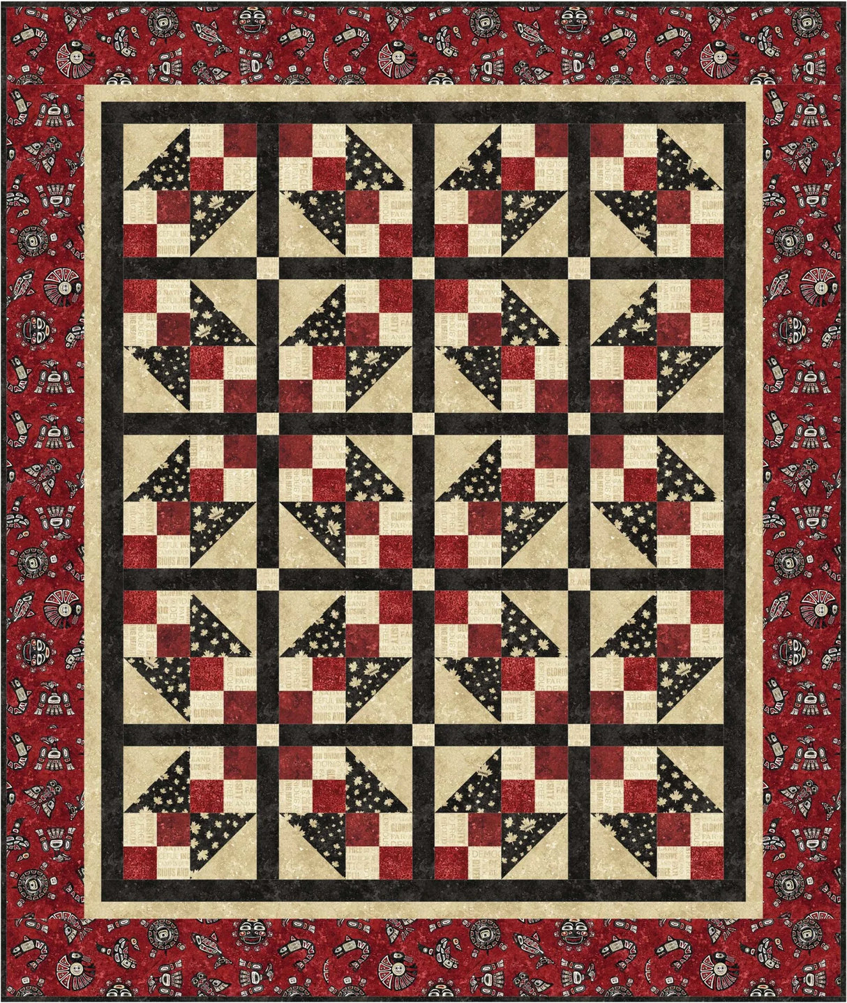 Our Native Land II Quilt Pattern by Upper Canada Quiltworks