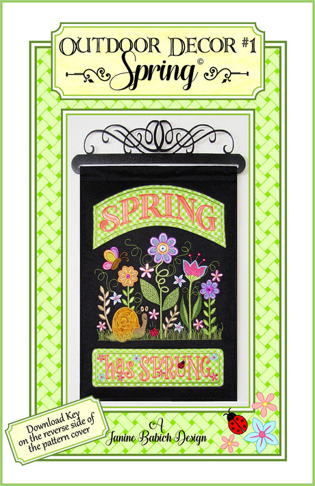 Outdoor Decor #1- Spring Downloadable Pattern by Janine Babich Designs