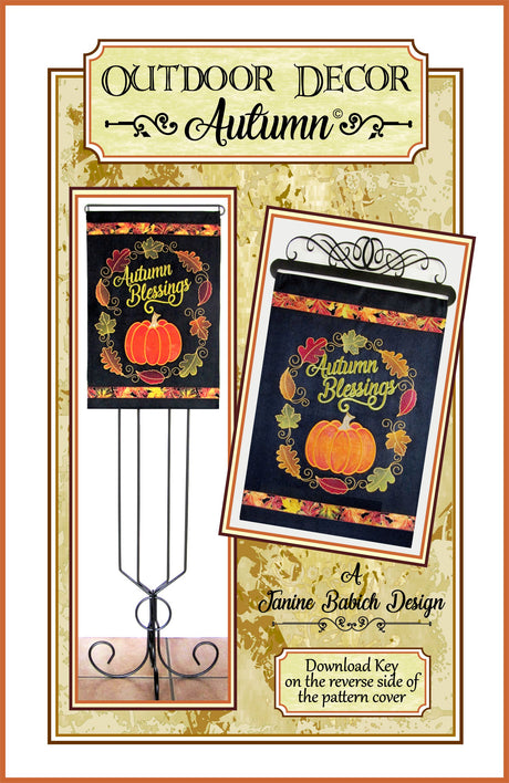 Outdoor Decor Autumn Downloadable Pattern by Janine Babich Designs