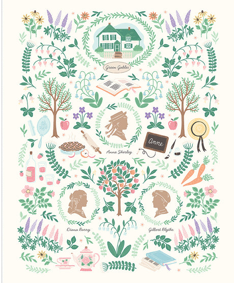 Anne with an E 35 1/2" x 43 1/2" Panel Quilt Fabric