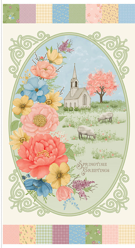 Promise of Spring 23 1/2" x 43 1/2" Springtime Greetings Panel