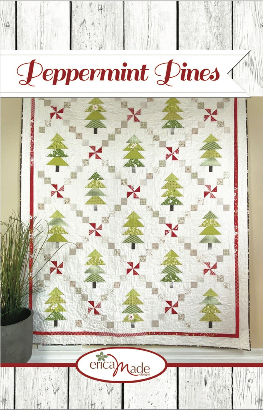 Peppermint Line Pattern Peppermint Pines Quilt Pattern – Quilting Books Patterns and Notions