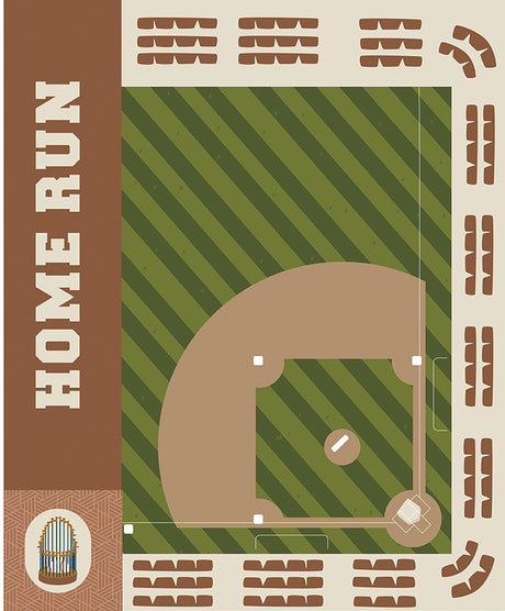 Hometown Heroes 35 1/2" x 43 1/2" Baseball Panel
