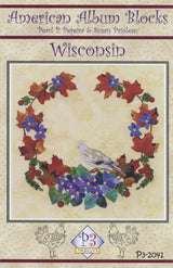 American Album - Wisconsin Badger State Block 41 by P3 Designs