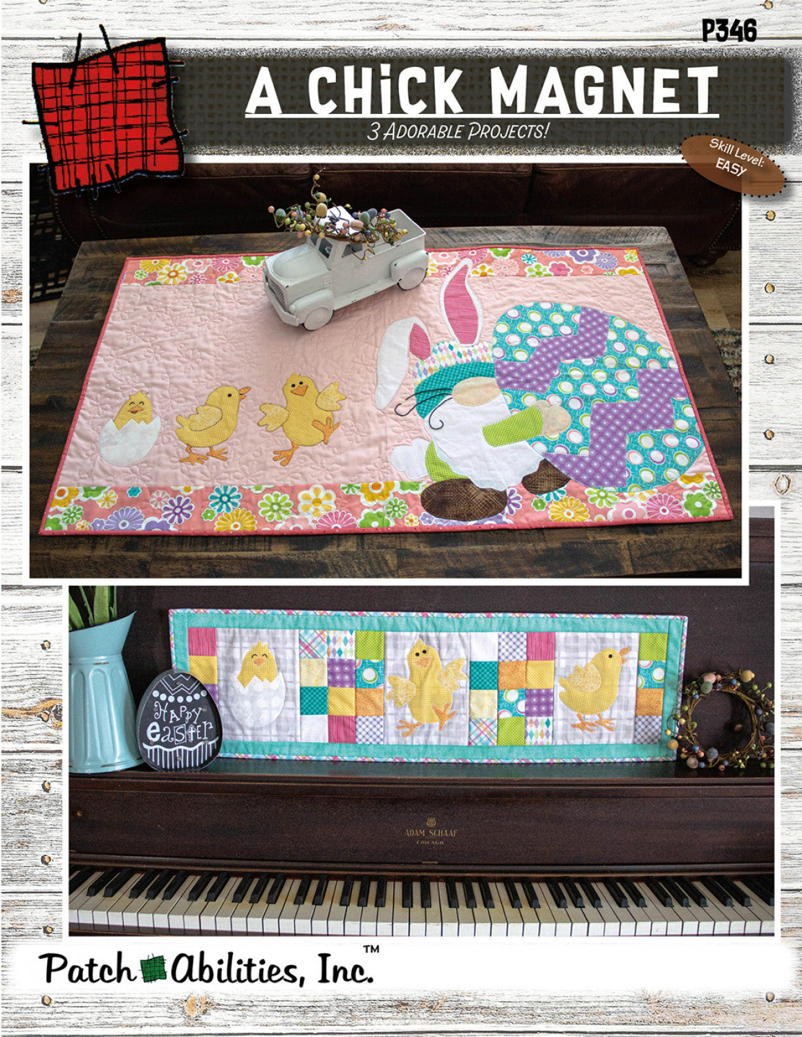 A Chick Magnet Quilt Pattern by Patch Abilities - Patterns