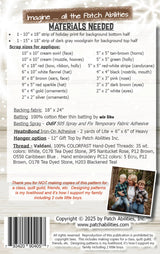 BAck of the Holiday Highland Pattern by Patch Abilities - Patterns