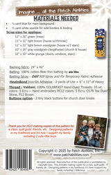 Back of the Snowy Village Pattern by Patch Abilities - Patterns