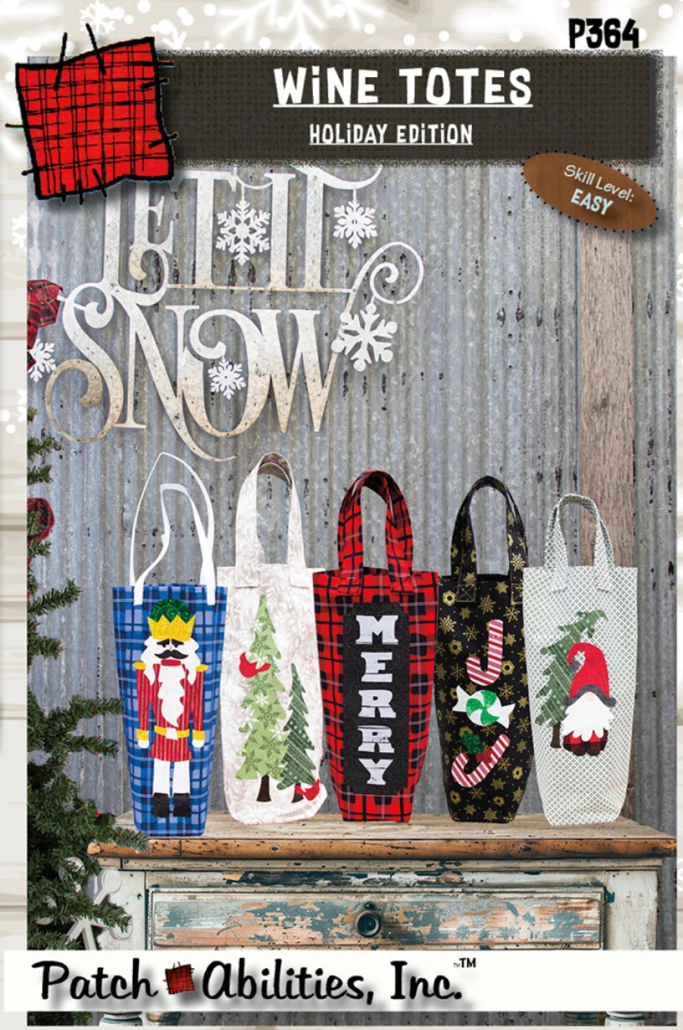Wine Totes - Holiday Edition by Patch Abilities - Patterns