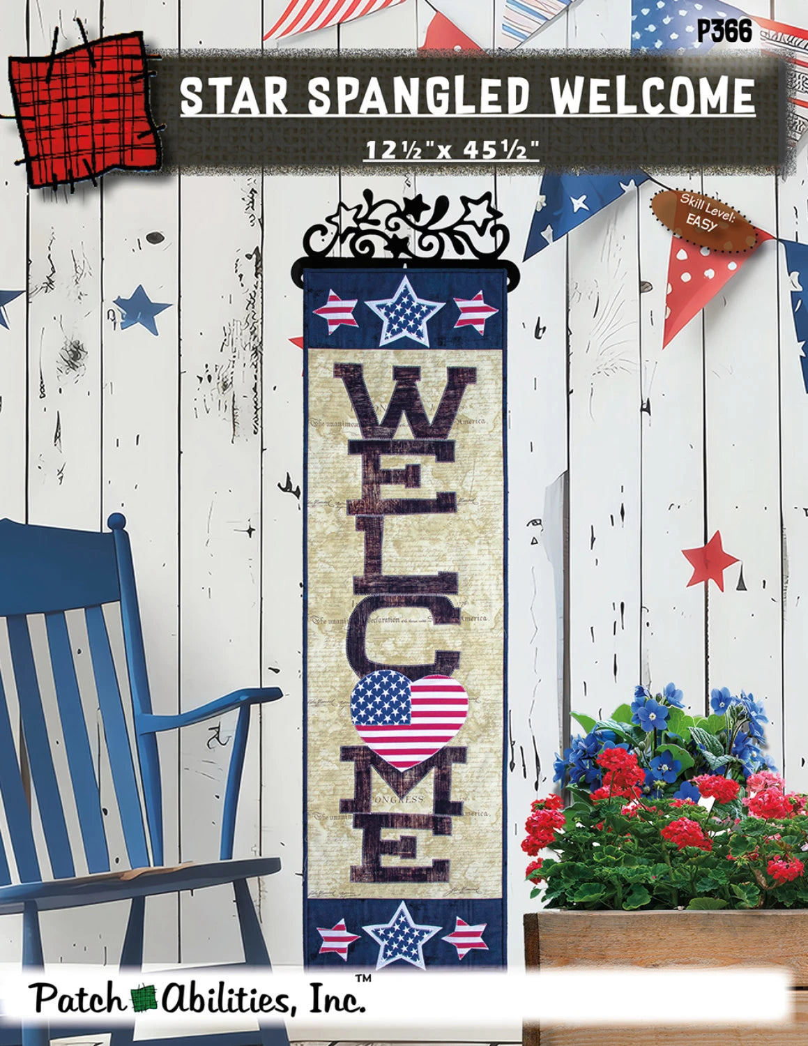 Star Spangled Welcome Pattern by Patch Abilities