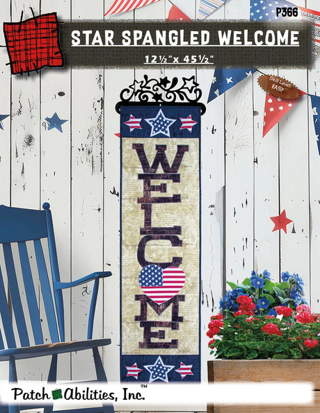 Star Spangled Welcome Pattern by Patch Abilities